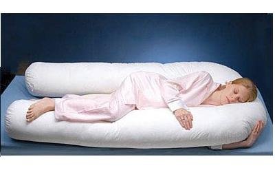 Comfort U Total Body PILLOW COVER/ ONLY CASE 100% COTTON- WHITE