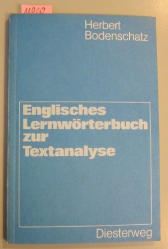 Preisvergleich Produktbild Englisches Lernwörterbuch zur Textanalyse