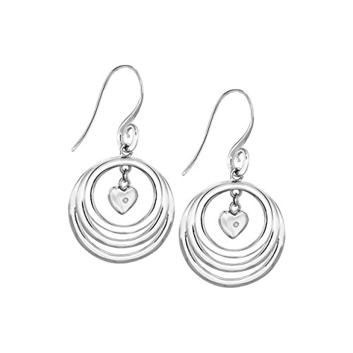 Lily and Lotty Damen-Ohrhnger it DIAMONDS Rhodium Plated Cascade Earrings Messing rhodiniert Diamant (0.01 ct) wei Rundschliff 4.2 cm-0.01.0357 Lily and Lotty Damen-Ohrhnger it DIAMONDS Rhodium Plated Cascade Earrings Messing rhodiniert Diamant (0.01 ct) wei Rundschliff 4.2 cm-0.01.0357
