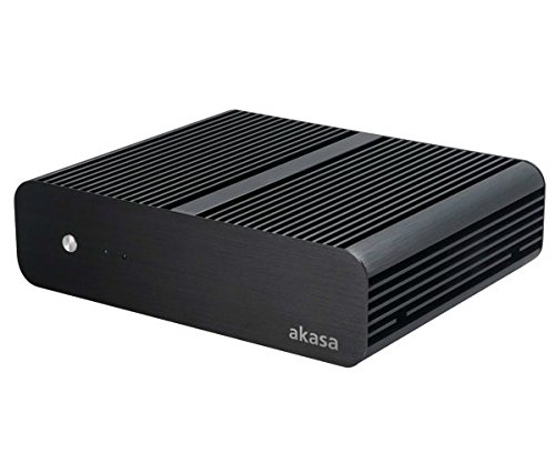 Akasa Euler Fanless Thin-Mini-ITX Gehäuse inkl. 120W PSU, OEM, AK-ITX05M12EU - 2