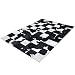 Produktbild Design Kuhfell Teppich RODEO COLLECTION Patchwork 200cm schwarz weiss Wohnzimmerteppich