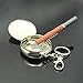 Produktbild Vkospy Mini Outdoors Round Cigarette Keychain Portable Ashtrays Alloy Pocket Smoke Ash Ashtray Keychain Fashion