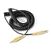 Produktbild Kreema 1m 3,5 mm Audio AUX Kabel Jack zu Jack Feder Coiled Stereo Zusatzkabel fur Marshall Woburn Wireless Bluetooth Lautsprecher