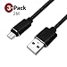 Produktbild HOISAN 3 Stück Micro USB Kabel 2M High-Speed Ladekabel Micro USB Nylonummanteltes Schnellladekabel Sync für Android Smartphones, Samsung Galaxy, HTC, Huawei, Sony, Nexus, Nokia, Kindle und mehr (2M-3Pack)