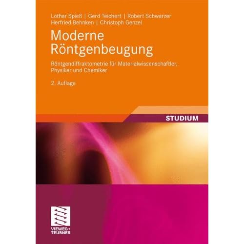 [PDF] Download Moderne Röntgenbeugung: Röntgendiffraktometrie für Materialwissenschaftler- Physiker und Chemiker Kostenlos
