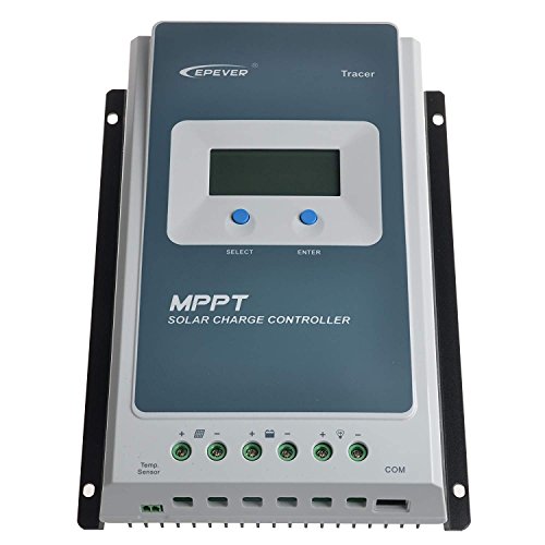 MPPT Controlador de carga solar 30A 12V / 24V Trabajo automático con pantalla LCD Actualización del regulador solar Tracer3210AN (Tracer3210AN)