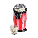LIVOO DOM336 Machine à pop-corn avec Couvercle amovible/Tasse doseuse, 1200 W, Noir, Rouge