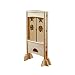 Guidecraft Folding Kitchen Helper Step-Stool, Natural