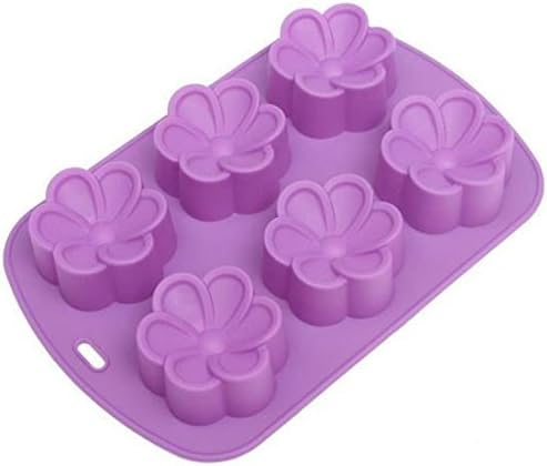 ZHJZ Silicone DIY Flowers Cake Mold Ice Cube Soap Frangipani Mold