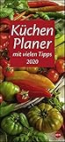 Küchenplaner. Wandkalender 2020. Monatskalendarium. Spiralbindung. Format 16 x 34,7 cm by