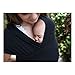 GWEL Cotton Solid Soft Elastic Baby Sling Wrap Stretchy Wrap Carrier Black