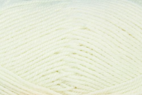 5er Packung Gründl Wolle LISA Premium vormals Lisa uni, NEUE Qualität, 50 g, 100 % Polyacryl, Farbe 02 natur