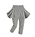 Warm Set of Leggings And Skirt Winter Baby Girl Double Skirt Leggings Grey 110cm
