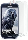 PASSGENAUE PANZERFOLIE: Die Panzerglas Folie ist genau auf die Vorder-Seite deines Samsung Galaxy S3Mini angepasst. Dein Bildschirm vorne wird also durch das Displayschutzglas optimal abgedeckt.