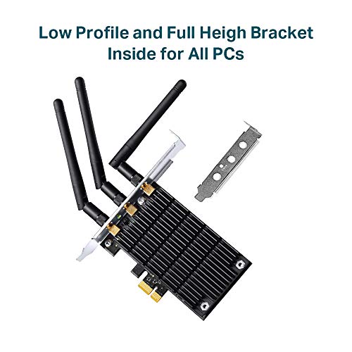 Ganga TP-Link Archer T9E - Adaptador PCI Express, inalámbrico, de doble
banda, AC 1900 (1300 Mbps en 5 GHz, 600 Mbps en 2,4 GHz, sistema
operativo Windows XP/7/8/8.1) en Amazon