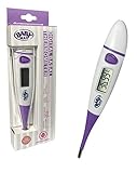 Basal Thermometer for Ovulation - Switchable C/F - Temperature Chart - Hard Storage Case - BabyMad