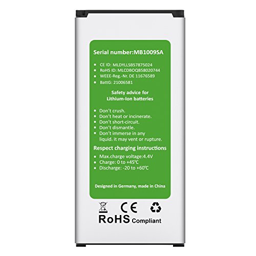 GadFull® Akku für Samsung Galaxy S5 mini | 2018 Baujahr | Entspricht dem original EB-BG800BBE Lithium-Ionen-Akku der Modelle SM-G800F | Duos SM-800H| Ersatz Handy-Akku für Ihr Smartphone | Perfekt als Ersatz-Akku GadFull® Akku für Samsung Galaxy S5 mini | 2018 Baujahr | Entspricht dem original EB-BG800BBE Lithium-Ionen-Akku der Modelle SM-G800F | Duos SM-800H| Ersatz Handy-Akku für Ihr Smartphone | Perfekt als Ersatz-Akku