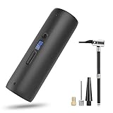 ☛【Maximal 150PSI Aufblasen】: Die CYCPLUS Autopumpe hat einen aufblasbaren Hochdruckkapazität bis zu 150PSI / 10, 3 Bar. Der Akku kann sich bei voller Aufladung einen leeren Autoreifen oder 6 leere Mountainbike-Reifen oder 18 leere Basketbälle aufpumpen.