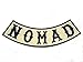 Produktbild Nomad Biker Bottom /Side Rocker Off White /Navy Outlaw Anarchy Biker Patch [10 X 2.25 Inches]
