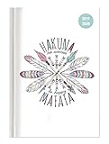Collegetimer Hakuna Matata 2019/2020 - Schülerkalender A5 (15 x 21) - Day By Day - 352 Seiten - Terminplaner - Notizbuch by 