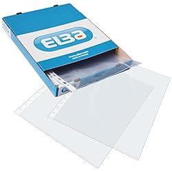 Elba 400068882 - Caja de 100 fundas polipropileno multitaladro, A4