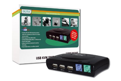 Assmann DC-11201 KVM Switch 2-> 1 PS / 2-USB