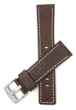 Leder Uhrenarmband 30mm, Braun, auch verfügbar in schwarz und hellbraun