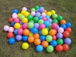 FUN HOUSE STYLE KIDS CHILDRENS PLASTIC PLAY BALLS FOR BALL PITS PEN POOL MULTI COLOURED TOY SOFT - COMES IN A SET OF 100, 200, 300, 400, 500, 600, 700, 800, 900, 1000. (300)