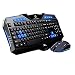 Produktbild DingLong Professionelle Drahtlose Maus Tastatur Set, Importieren Gaming Wireless 2.4 G Tastatur und Maus Set Für Computer Gamer