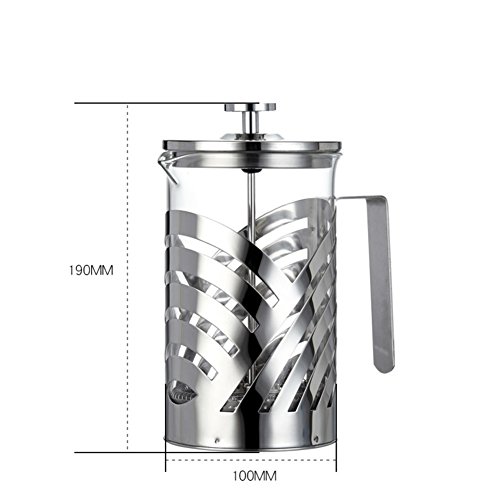 spécification acier inoxydable Style européen Presse française pot Argenté café pot-A