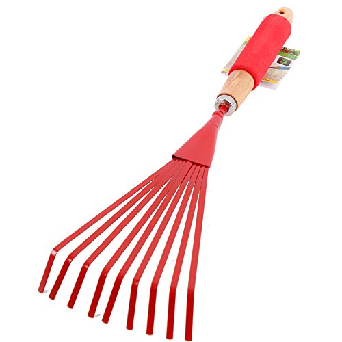 Gartenwerkzeug Set 5-teilig – Kleingeräte Grundausstattung für Garten & Balkon (Rot) - 3