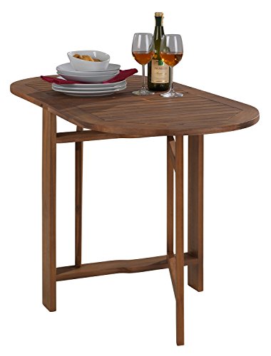 Gartentisch Klapptisch Esstisch FIORE 11 | BxHxT 60x74x120 cm | Braun | Akazienholz | Klappbar - 3