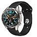 Produktbild Feitb Silikonband Sport Ersatzarmband,Handschlaufe,hautfreundliches, weiches,für Damen, Herren, Mädchen,Uhrenarmband für Huawei Uhr GT Smart Watch 22mm (schwarz)