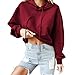 Produktbild Briskorry Damen Pullover Hoodie Beiläufig Langarm Sweatshirt Kapuzenpulli Rundhals Langarmshirts Bluse Oberteile