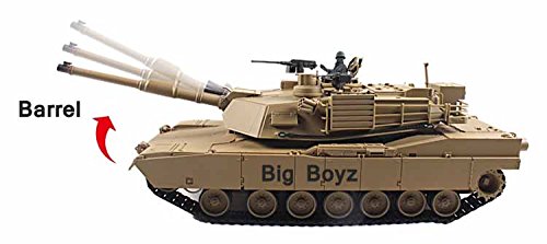 Heng Long Radio remote Control M1A2 Abrams Tank 2.4G -- BB shooting & Smoking & Sounding & with a FREE Challenger II Hat ! by Big Boyz®