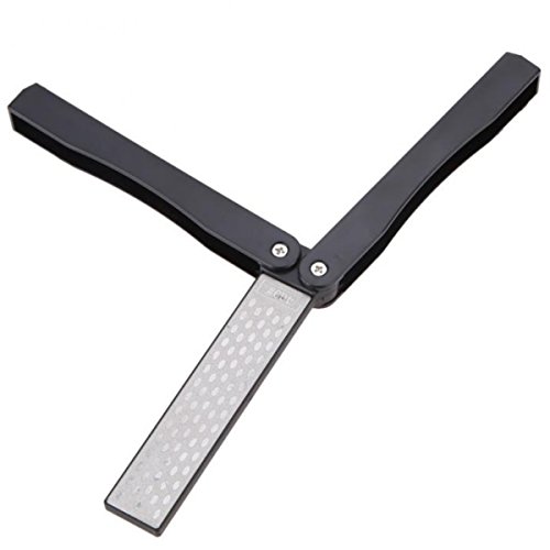 Latinaric Schwarz Faltbar Diamant Schleifwerkzeug Schärfstein Messerschärfer - 9