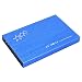 Produktbild Hongfei Werkzeugfreier externer Festplattengehäuse-Gehäuse USB 3.0 zu SATA Festplattenbox für Alle 2,5 Zoll HDD SSD 6TB Sandisk, Seagate, Toshiba, Samsung (Blau)