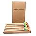 Produktbild Bambus Zahnbürste natürliche Holz Zahnbürste Rainbow Eco freundliche Zahnpflege für die ganze Familie Holzkohle infundiert weichen Borsten Pack von 8