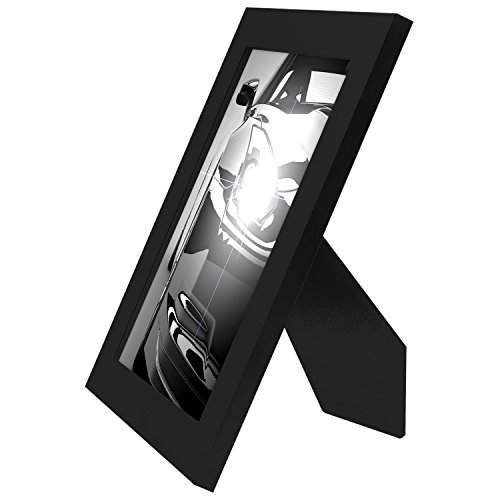 A5 (15x21cm) Schwarzer-Bilderrahmen mit Glasfront – Geeignet für Dokumente - 4