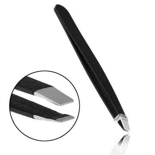 PROFESSIONAL EYEBROW TWEEZERS HAIR BEAUTY SLANTED STAINLESS STEEL TWEEZER TOOL