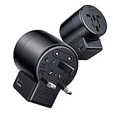 Reise Adapter mit 2 USB internationalen Stecker adapters. Bedecken Sie mehr als 150 Länder, US / EU / UK / AU Stecker enthalten, aber dieser Adapter kann nicht in Südafrika, Indien, der Schweiz und Italien verwendet werden und es konvertiert nur die Steckdose. ES KONVERTIERT ELEKTRISCHER AUSGANGSTROM UND SPANNUNG NICHT. Bitte achten Sie darauf, die Unannehmlichkeiten zu vermeiden.