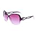FOONEE Fashion Vintage Ladies Hollow Out Large Sunglasses,Purple
