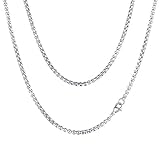 herren schmuck silber kette ✿ KLASSISCHES DESIGN ✿ Gliederketten sind zeitlos und kommen nie aus der Mode, kommt mit einer coolen Marken Geschenkpackung.