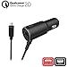 Price comparison product image Motorola TurboPower 25 QC2.0 micro USB car charger with additional USB-A port for Moto G3 / G4 / G5 / G5S micro USB devices (retail packaging)