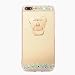 Produktbild Handyhülle iphone ,Dewanxin IPhone8 Plus Acryl Diamant Spiegel Ring Halterung Handy-Shell Design ,Stoßfest Tasche/Telefon-Kasten /Handytasche /Holster/Hüllen & Cases/Ultra Dünne Rundum-schutz Kratzfeste Silikon Hülle Bumper Kratzfeste,Scratch-Resistant Schale Protective Skin Handyhülle (Handyhülle iphone8 Plus, Silvery weiß)