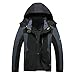 Produktbild Herren Funktionsjacke Wasserdichte Hoodie Regenjacke Atmungsaktiv Softshell Windproof Jacket Männer Daunenmantel Große Größe Winterjacke Fleece Coat