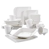 30-teiliges Basic Set für 6 Personen: je 6 Kaffeetassen, Untertassen, Dessertteller, Speiseteller und Suppenteller