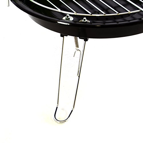 Nexos Rundgrill Mini BBQ Grill Partygrill Tischgrill Campinggrill grün - 3