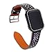 Price comparison product image bloatboy Replacement Leather Watch Band Watch Strap + Frame for Apple Watch 4 Series 40mm Quick Release Watch Band Replacement Bracelet Strap Wrist Band Strap for Mens Womens (Black)