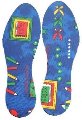 Shoe String Insoles Childs Pencil Printed Size 2 Cushions Supports Foot Shoes